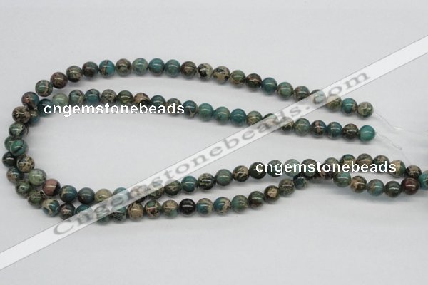 CAT5003 15.5 inches 8mm round natural aqua terra jasper beads