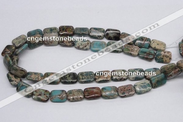 CAT5016 15.5 inches 13*18mm rectangle natural aqua terra jasper beads