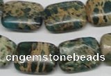 CAT5017 15.5 inches 15*20mm rectangle natural aqua terra jasper beads