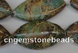 CAT5035 15.5 inches 20*38mm marquise natural aqua terra jasper beads