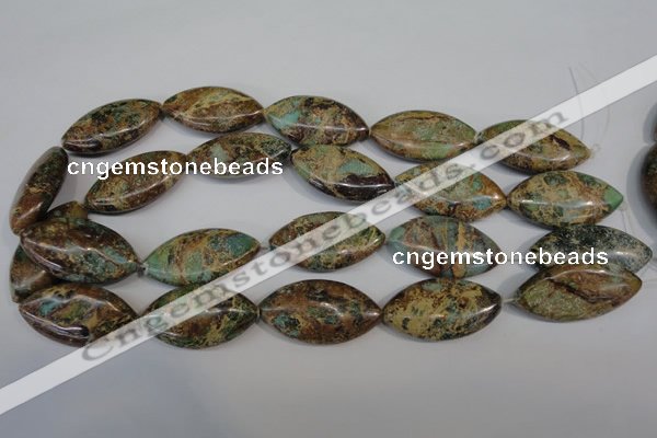 CAT5035 15.5 inches 20*38mm marquise natural aqua terra jasper beads