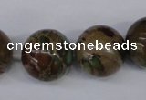 CAT5055 15.5 inches 18mm round natural aqua terra jasper beads