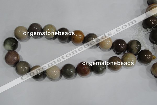 CAT5207 15.5 inches 18mm round aqua terra jasper beads wholesale