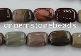 CAT5311 15.5 inches 8*14mm rectangle aqua terra jasper beads wholesale