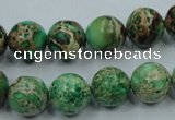 CAT59 15.5 inches 12mm round dyed natural aqua terra jasper beads