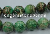 CAT59 15.5 inches 12mm round dyed natural aqua terra jasper beads