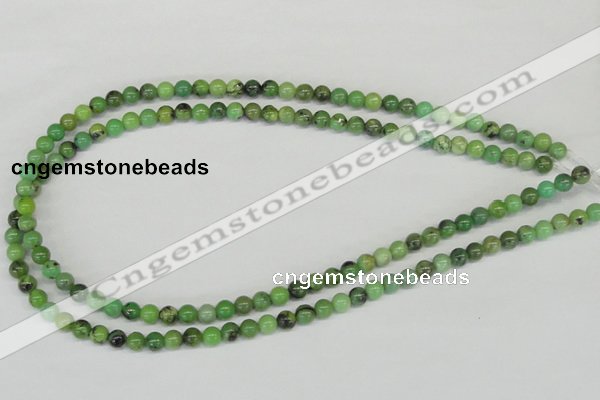 CAU01 6mm round australia chrysoprase gemstone beads Wholesale