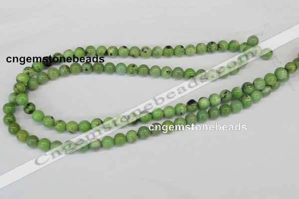 CAU02 round 8mm australia chrysoprase gemstone beads Wholesale