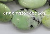 CAU205 15.5 inches 22*30mm oval Australia chrysoprase beads