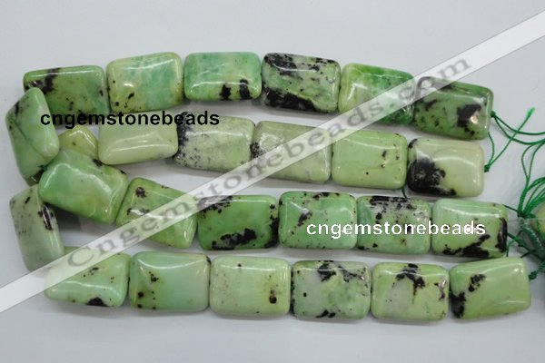 CAU206 15.5 inches 22*30mm rectangle Australia chrysoprase beads