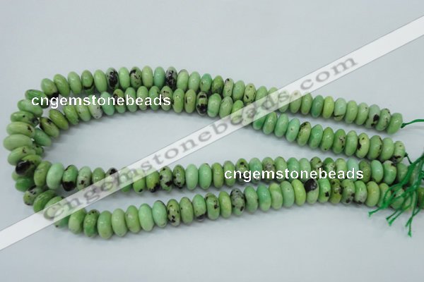 CAU220 15.5 inches 6*12mm rondelle Australia chrysoprase beads