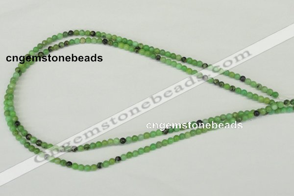 CAU25 15.5 inches 4mm round australia chrysoprase beads wholesale