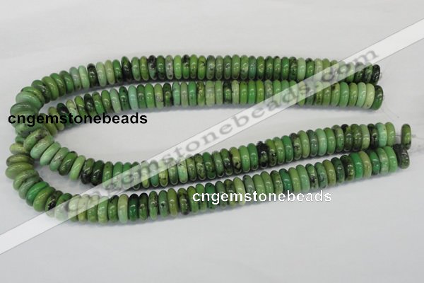 CAU29 15.5 inches 5*15mm rondelle australia chrysoprase beads wholesale