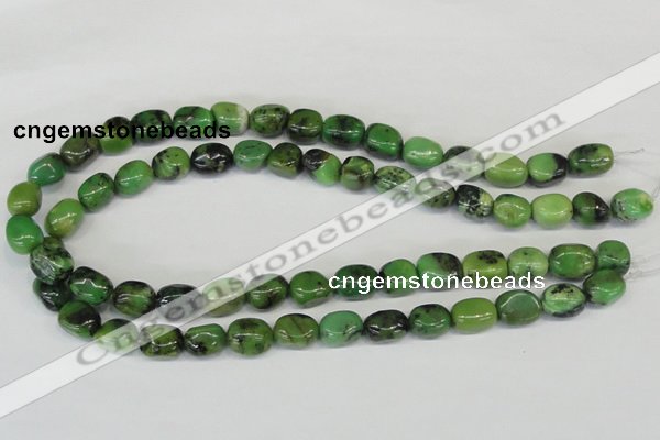 CAU31 15.5 inches 10*14mm nugget australia chrysoprase beads wholesale