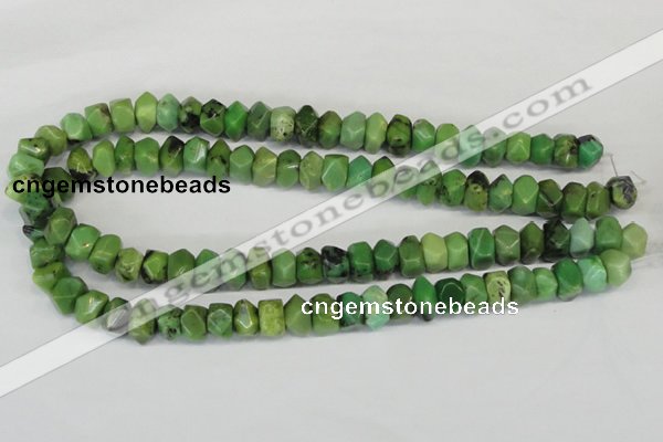 CAU32 15.5 inches 8*12mm nugget australia chrysoprase beads wholesale