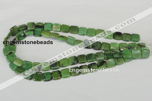 CAU35 15.5 inches 12*12mm square australia chrysoprase beads wholesale