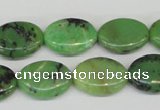 CAU40 15.5 inches 13*18mm oval australia chrysoprase beads wholesale