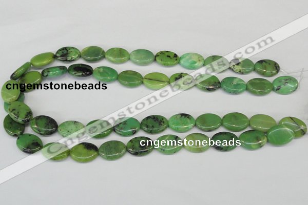 CAU40 15.5 inches 13*18mm oval australia chrysoprase beads wholesale