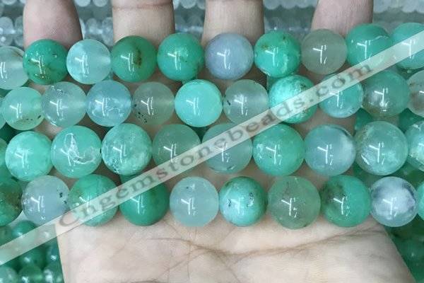 CAU446 15.5 inches 12mm round Australia chrysoprase beads