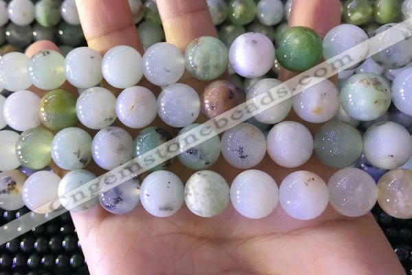 CAU464 15.5 inches 13mm - 14mm round Australia chrysoprase beads