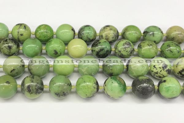 CAU543 15.5 inches 14mm round Australia chrysoprase gemstone beads