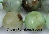 CAU562 15 inches 10mm faceted round Australia chrysoprase beads