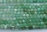 CAU566 15 inches 2mm faceted round Australia chrysoprase beads