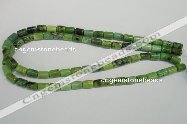 CAU57 15.5 inches 7*10mm tube Australia chrysoprase beads