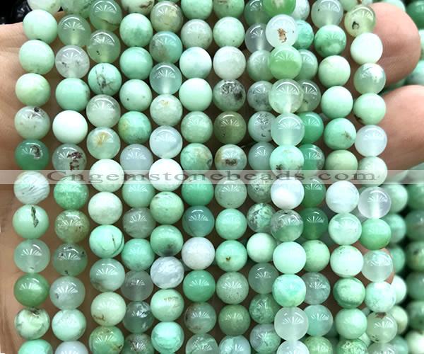 CAU590 15 inches 6mm round Australia chrysoprase beads