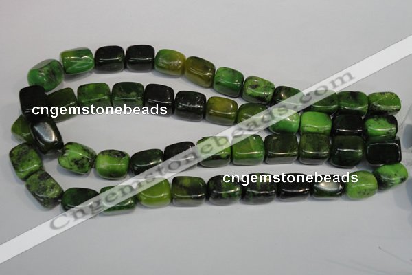 CAU60 15.5 inches 12*16mm nuggets Australia chrysoprase beads