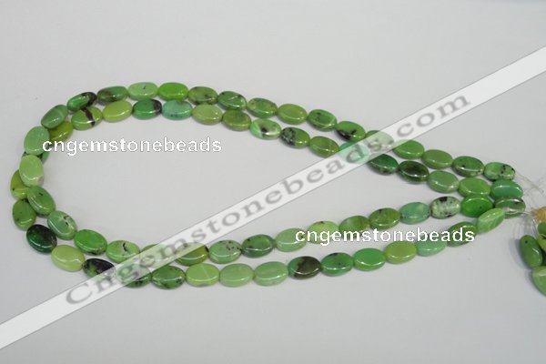 CAU65 15.5 inches 8*12mm oval Australia chrysoprase beads