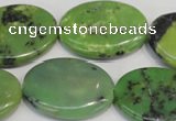 CAU66 15.5 inches 22*30mm oval Australia chrysoprase beads