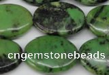 CAU67 15.5 inches 18*25mm oval Australia chrysoprase beads