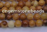 CAY02 15.5 inches 6mm round African yellow jasper beads wholesale