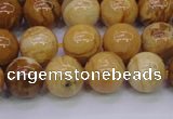 CAY05 15.5 inches 12mm round African yellow jasper beads wholesale
