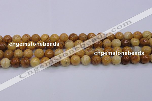 CAY06 15.5 inches 14mm round African yellow jasper beads wholesale