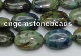 CAZ01 15.5 inches 13*18mm oval natural azurite gemstone beads