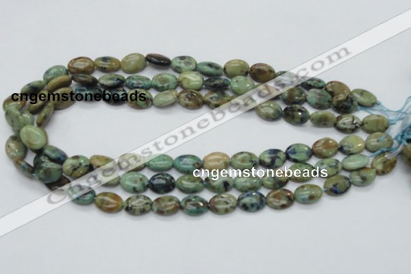 CAZ03 15.5 inches 10*14mm oval natural azurite gemstone beads