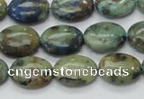 CAZ04 15.5 inches 12*16mm oval natural azurite gemstone beads