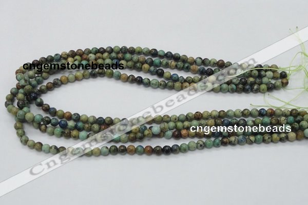 CAZ07 15.5 inches 6mm round natural azurite gemstone beads