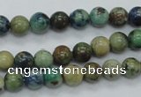 CAZ08 15.5 inches 8mm round natural azurite gemstone beads