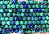 CAZ41 15 inches 6mm round azurite malachite beads wholesale
