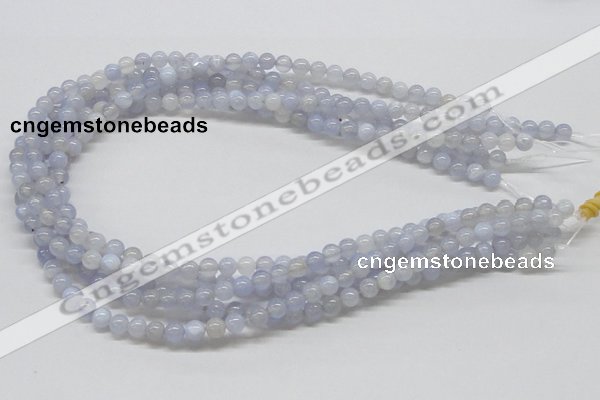 CBC01 15.5 inches 6mm round blue chalcedony beads wholesale