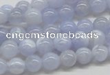 CBC02 15.5 inches 8mm round blue chalcedony beads wholesale