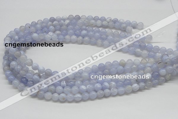 CBC02 15.5 inches 8mm round blue chalcedony beads wholesale