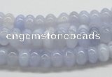 CBC04 15.5 inches 4*8mm rondelle  blue chalcedony beads wholesale