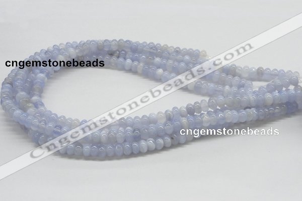 CBC04 15.5 inches 4*8mm rondelle  blue chalcedony beads wholesale