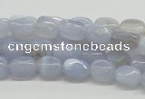 CBC05 15.5 inches 7*10mm nugget blue chalcedony beads wholesale