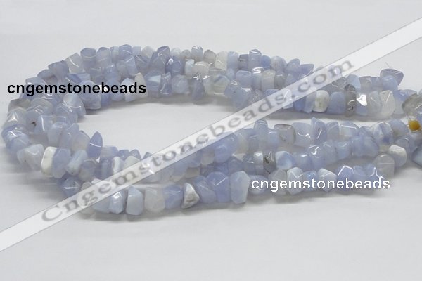 CBC06 15.5 inches 12mm blue chalcedony chips beads wholesale