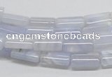 CBC07 15.5 inches 8*12mm rectangle blue chalcedony beads wholesale